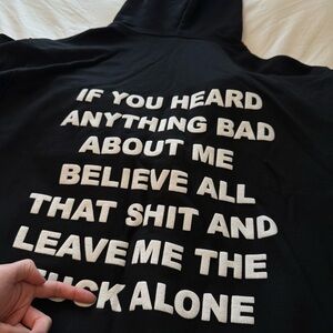 NJJ NOT JUST JEANS Black Hoodie Sweatshirt